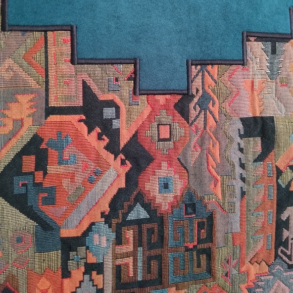 80's Vintage Style Embroidered Southwest Vest - Picture 4 of 5